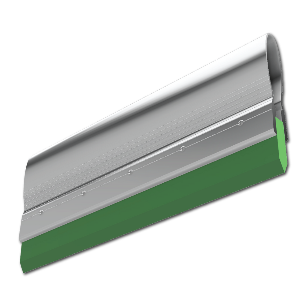 แปรงปาดสีสกรีน อลูมิเนียม ยางตัววี (9mm) V Shape Aluminum Squeegee V9-4SBA65 - SK Screen Printing Supplies